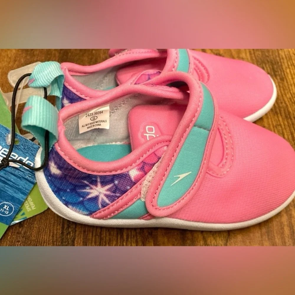 Speedo Toddler Kids' Printed Shore Explorer Water Shoes - Pink Size S (5/6) new